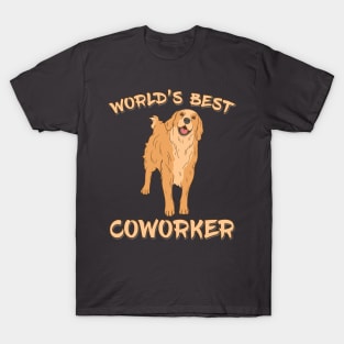 Golden Retriever World's Best Coworker T-Shirt